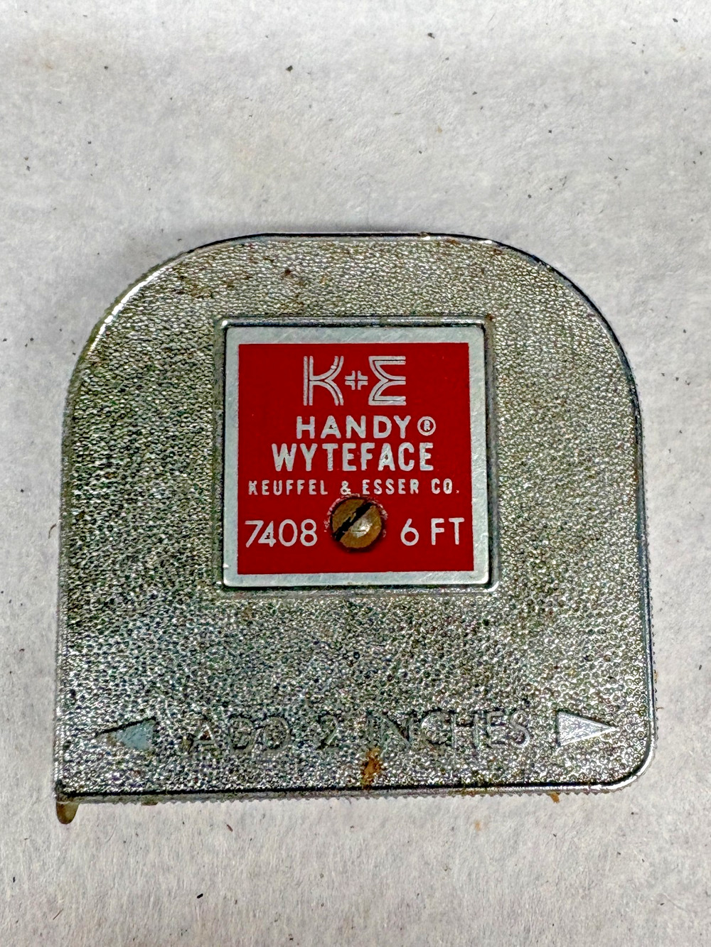 Keuffel & Esser Handy Wyteface Tape Measure 6 ft Model 7408